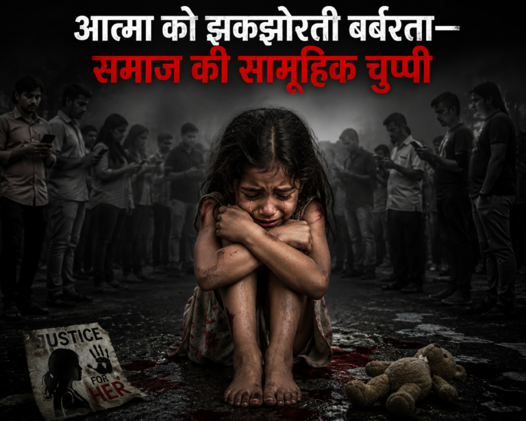 आत्मा को झकझोरती बर्बरता—मासूमियत का कत्ल और समाज की सामूहिक चुप्पी