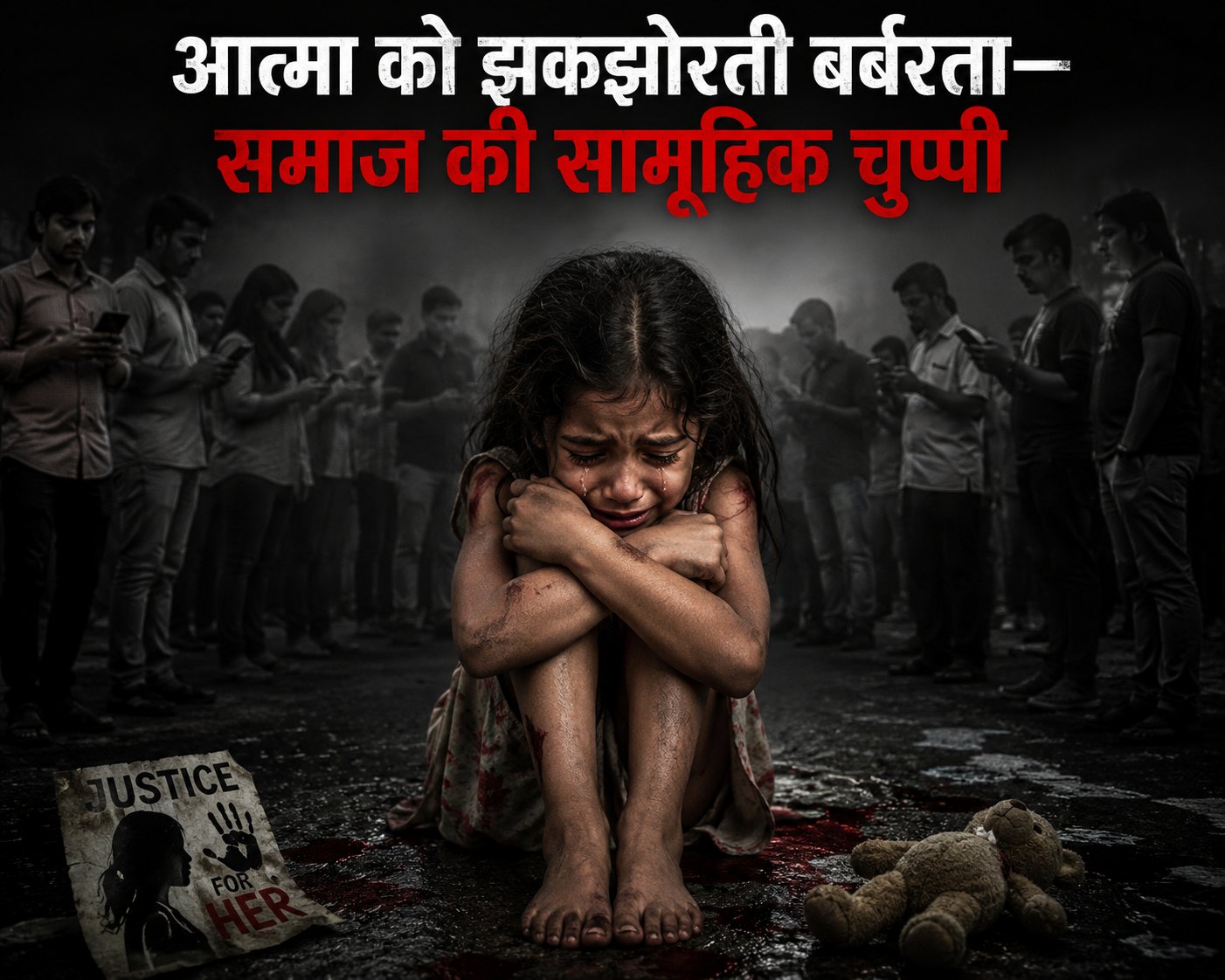आत्मा को झकझोरती बर्बरता—मासूमियत का कत्ल और समाज की सामूहिक चुप्पी
