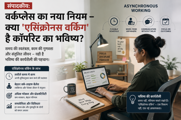 वर्कप्लेस का नया नियम — क्या 'एसिंक्रोनस वर्किंग' है कॉर्पोरेट का भविष्य?