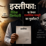 इस्तीफा: नैतिक जिम्मेदारी या केवल राजनीतिक मजबूरी का मुखौटा?