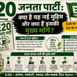 E20 जनता पार्टी: क्या है यह नई मुहिम और क्या हैं इसकी मुख्य मांगे?