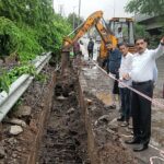 महापालिका आयुक्त डॉ. कैलास शिंदे यांनी केली नवी मुंबई क्षेत्राची पावसाळी पाहणी