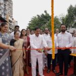 कोपरखैरणे -एपीएमसी व तुर्भे इंटरलिंक - 'कनेक्टिंग लिंक ब्रिज' का मंत्री गणेश नाईक के हाथो लोकार्पण