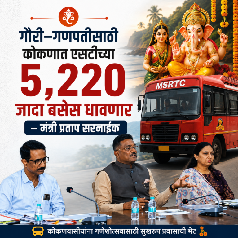MSRTC to Operate 5,220 Special Buses for Konkan Passengers This Ganeshotsav