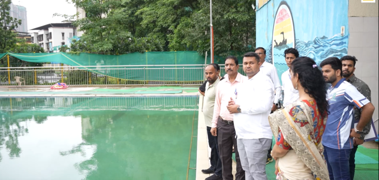 Girish Mhatre Inspects Major NMMC Sports Projects, Pushes for World-Class Athletic Facilities in Navi Mumbai