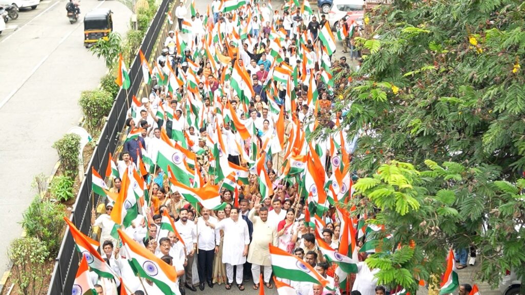 Grand Tricolor Rally in Navi Mumbai: A Spectacular Celebration of Patriotism!