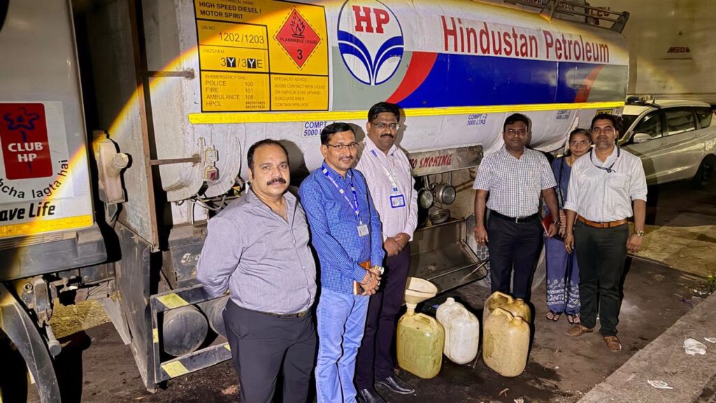 Fuel Theft Racket Busted in Turbhe: Rationing Department Conducts Raid, Seizes 39,000 Liters of Fuel